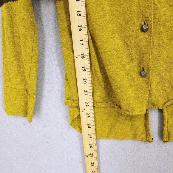 Rusty India Womens Sm Top Cardigan High Low Hem Button Up Zipper Detail Skater - Picture 11 of 12